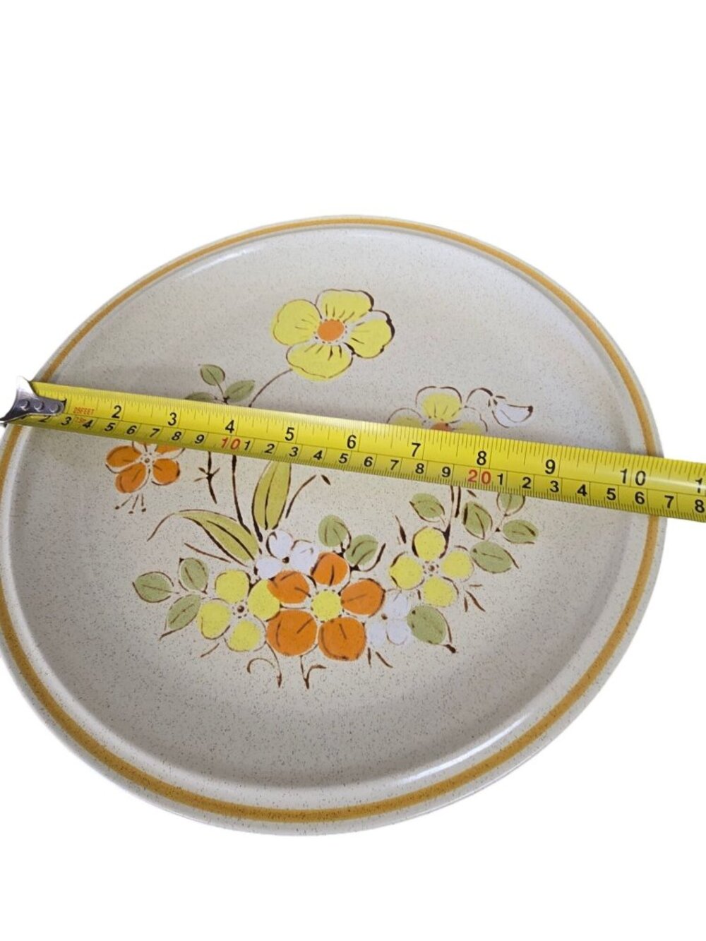 Vintage Floral Stoneware Dinner Hearthside Garden Festival Sunshine Flower 1970s - Picture 8 of 8
